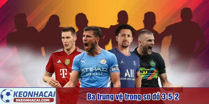 Ba trung vệ trong sơ đồ 3-5-2